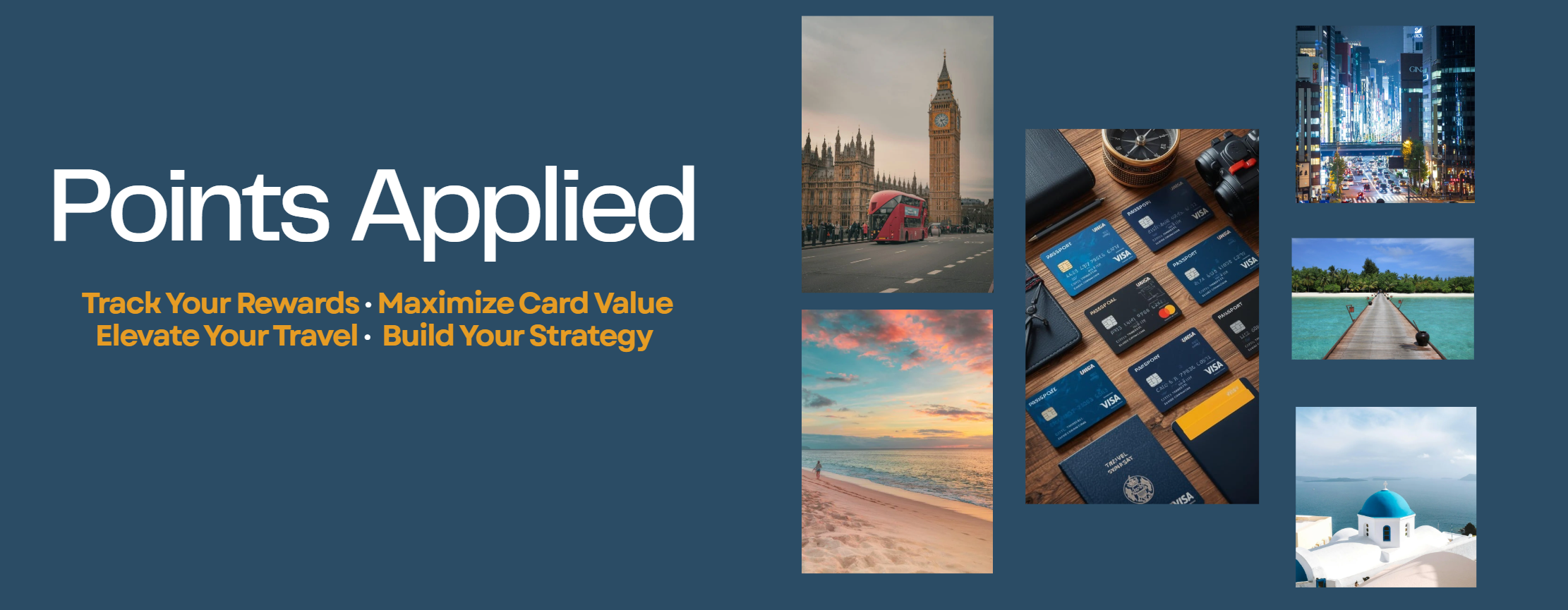 Points Applied — Track your Rewards · Maximize your travel